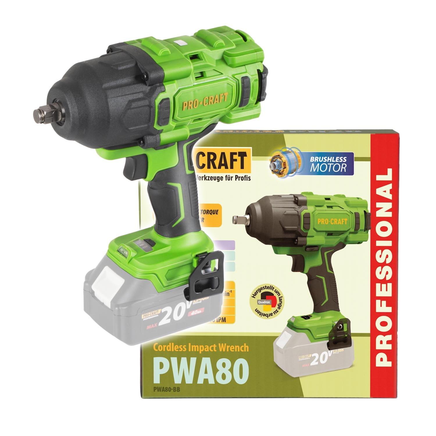Klucz akumulatorowy Procraft PWA80 body